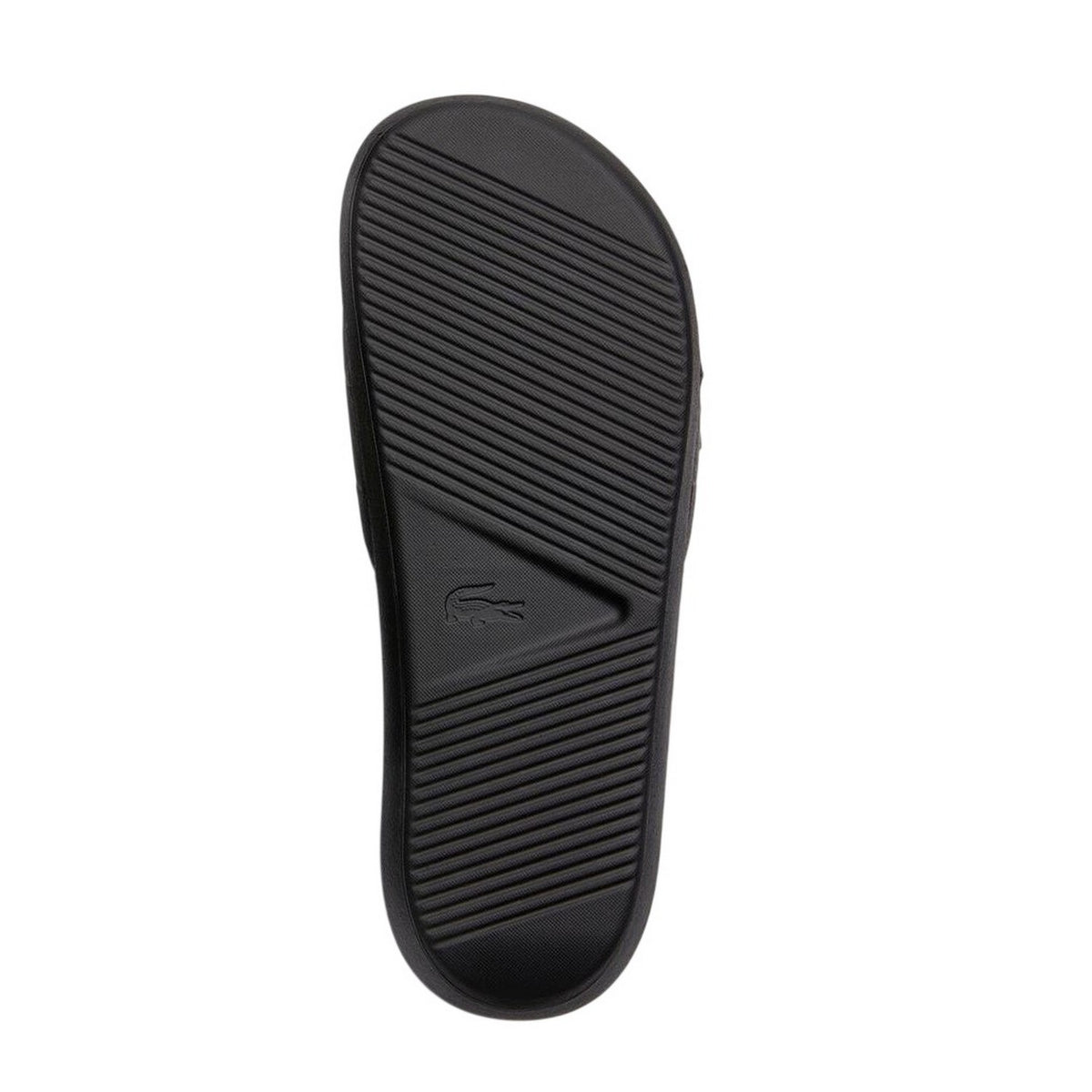 Black - Pack Shot - Lacoste Mens Pool Slides