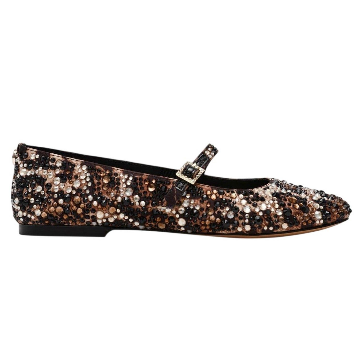 Leopard - Side - Steve Madden Womens-Ladies Brissa Leopard Print Ballet Flats