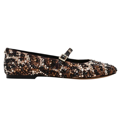 Leopard - Side - Steve Madden Womens-Ladies Brissa Leopard Print Ballet Flats