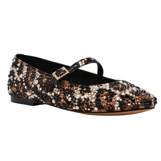 Leopard - Front - Steve Madden Womens-Ladies Brissa Leopard Print Ballet Flats
