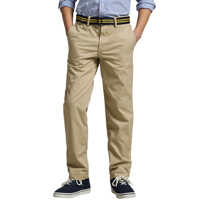Pale Khaki - Lifestyle - Ralph Lauren Boys Plain Straight Chinos