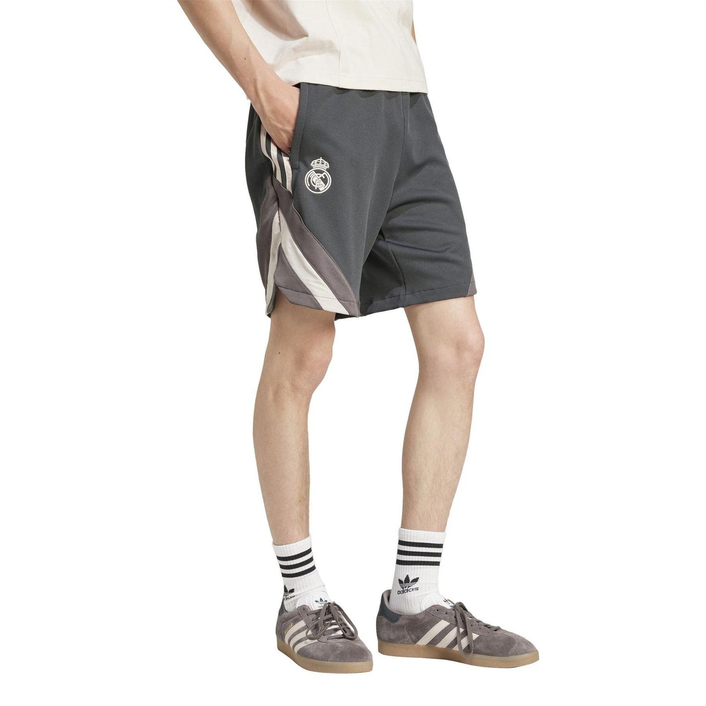 Dark Grey - Lifestyle - Adidas Mens Real Madrid CF Shorts