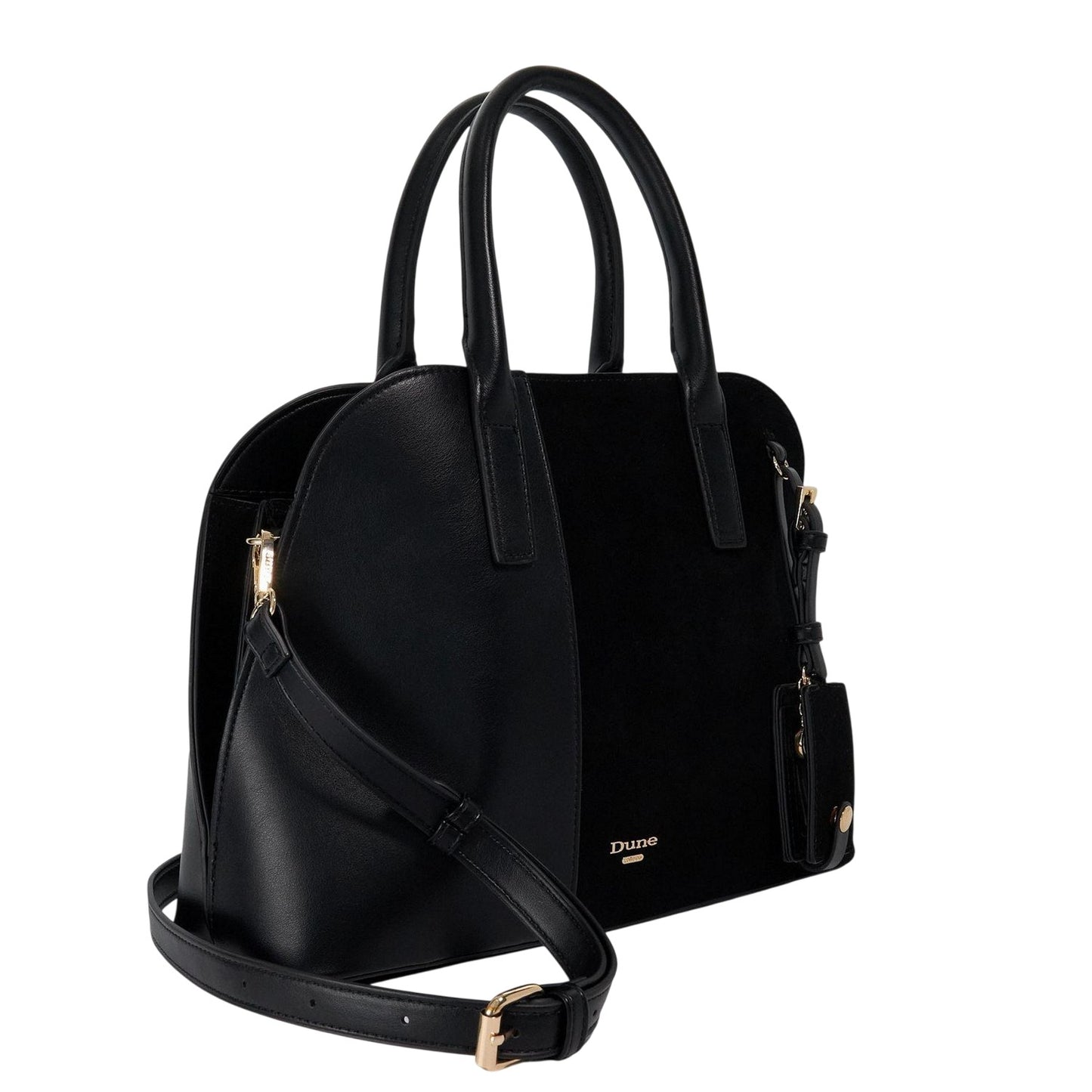 Black - Side - Dune London Lo Dandelions Handbag