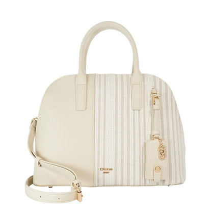 Ecru - Front - Dune London Lo Dandelions Handbag