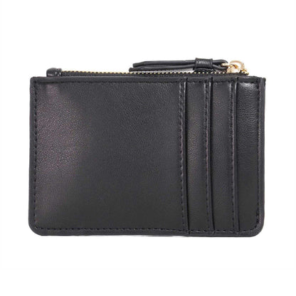 Black - Back - Dune London Keave Leather Purse