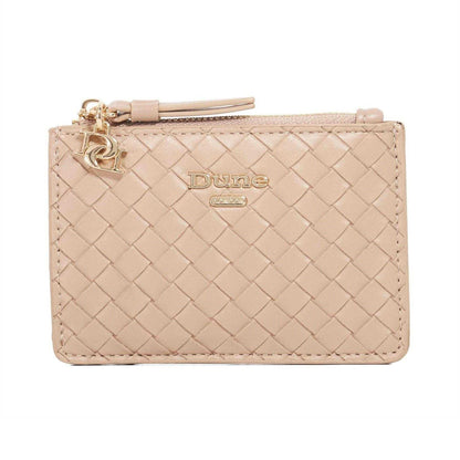 Taupe - Front - Dune London Keave Leather Purse