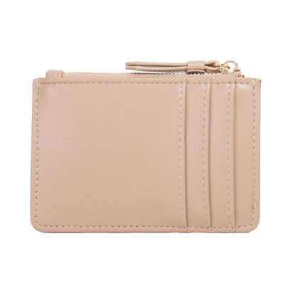 Taupe - Back - Dune London Keave Leather Purse