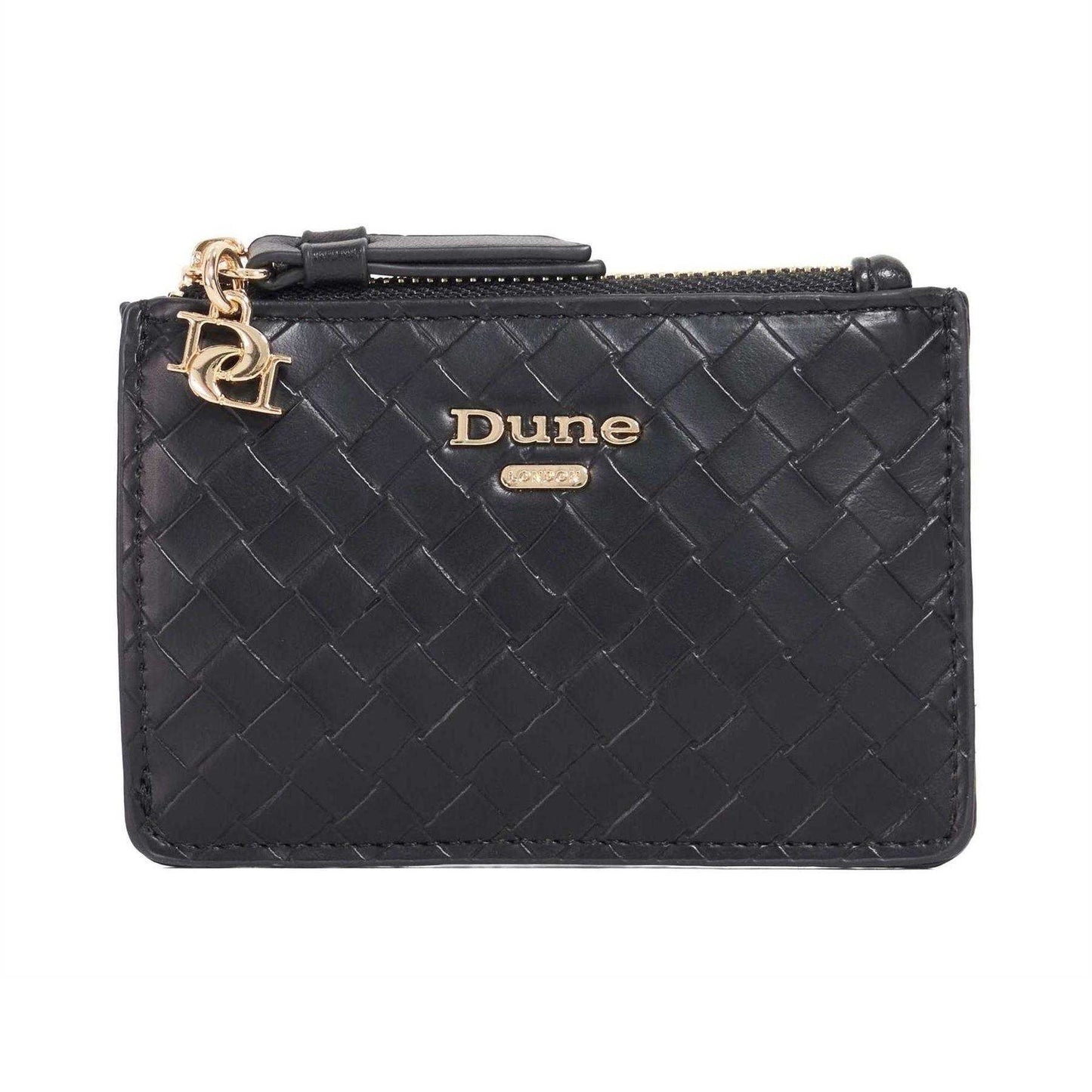 Black - Front - Dune London Keave Leather Purse