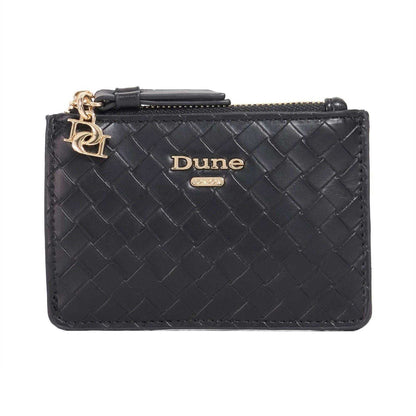 Black - Front - Dune London Keave Leather Purse