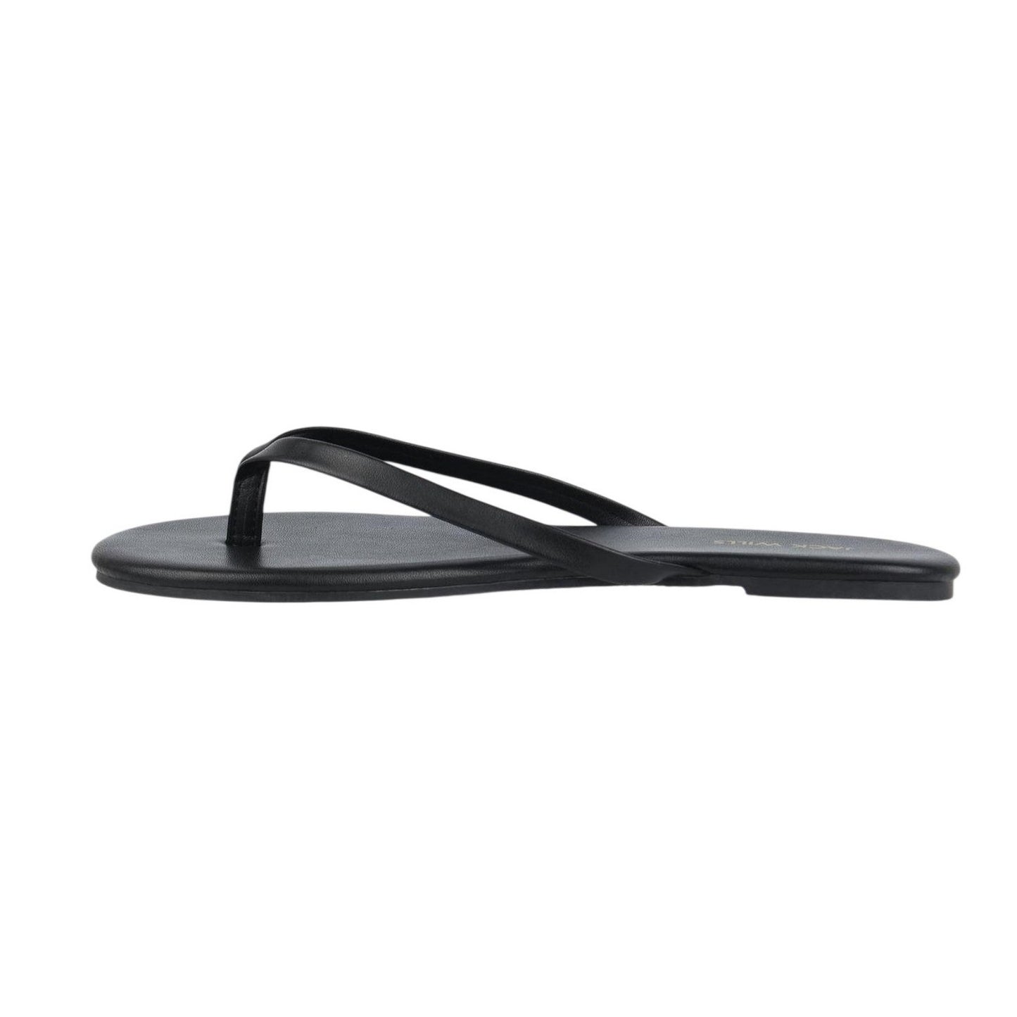 Black - Back - Jack Wills Womens-Ladies Synthetic Flat Flip Flops