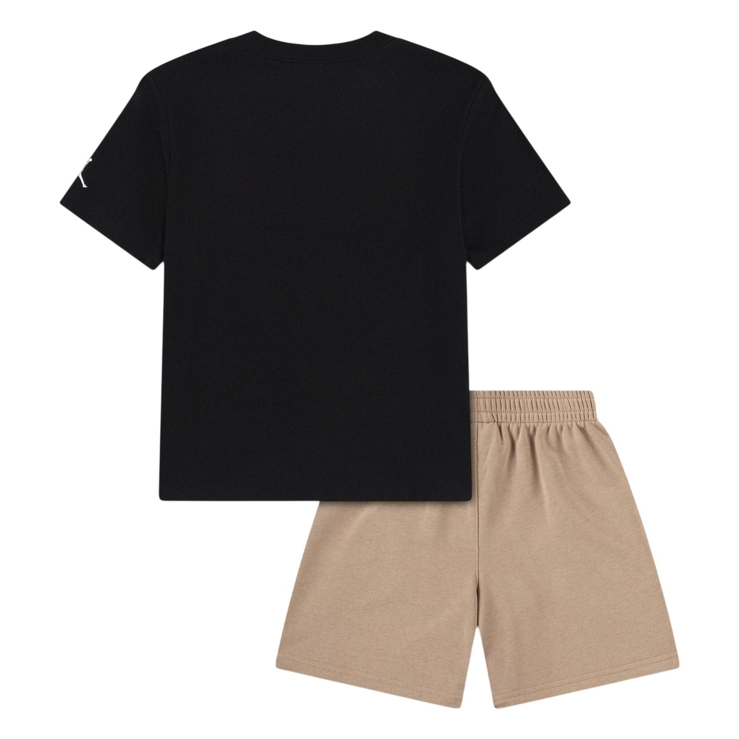 Black-Hemp - Back - Nike Childrens-Kids Air Jordan Logo Soft T-Shirt Set