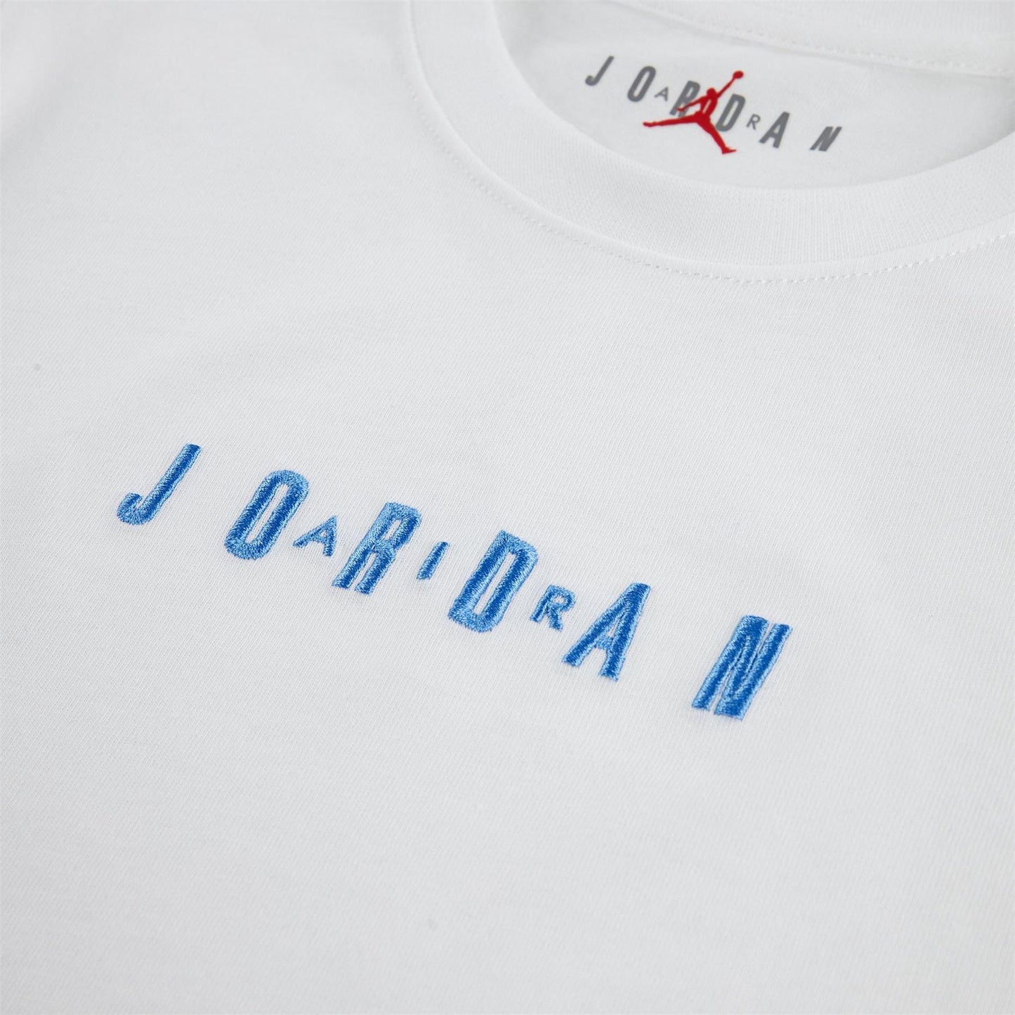 White-Blue - Side - Nike Childrens-Kids Air Jordan Logo Soft T-Shirt Set