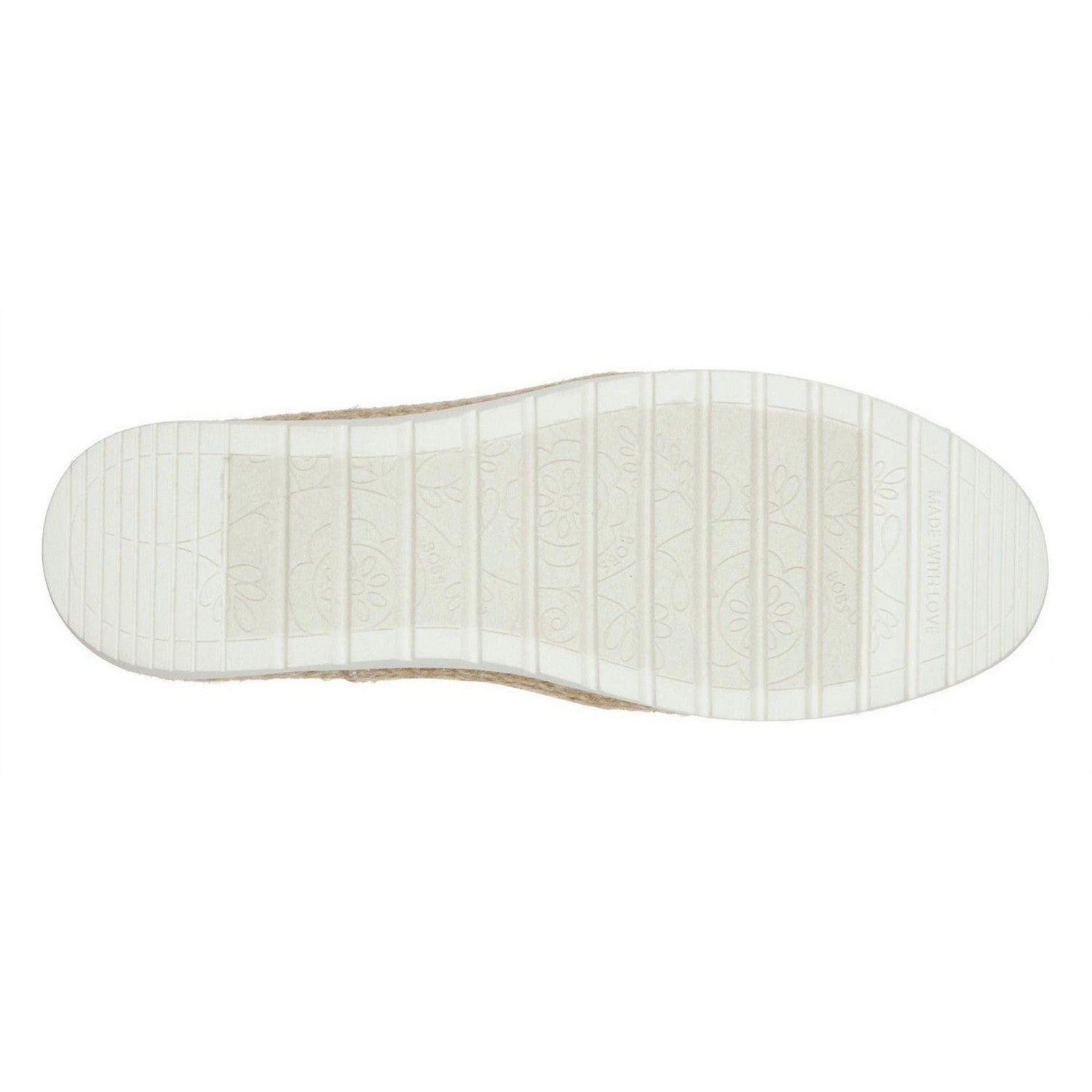 Off White - Pack Shot - Skechers Womens-Ladies Bobs Crochet Flex Sole Espadrilles