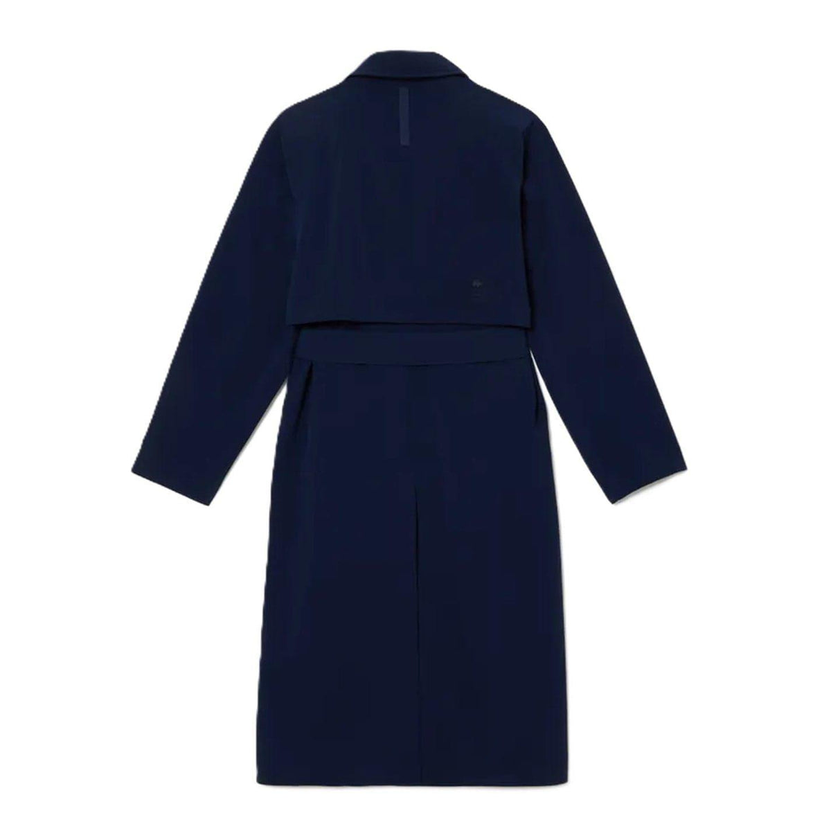 Navy Blue - Back - Lacoste Womens-Ladies Belted Trench Coat