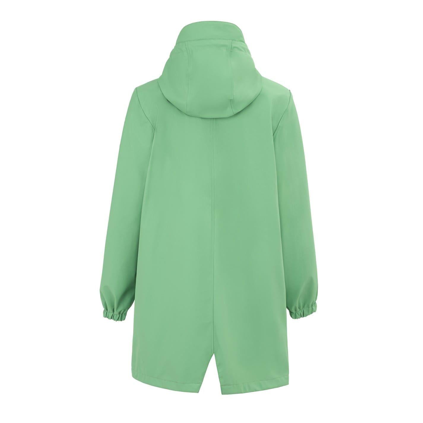Moss Green - Back - Gelert Childrens-Kids Coast PU Raincoat