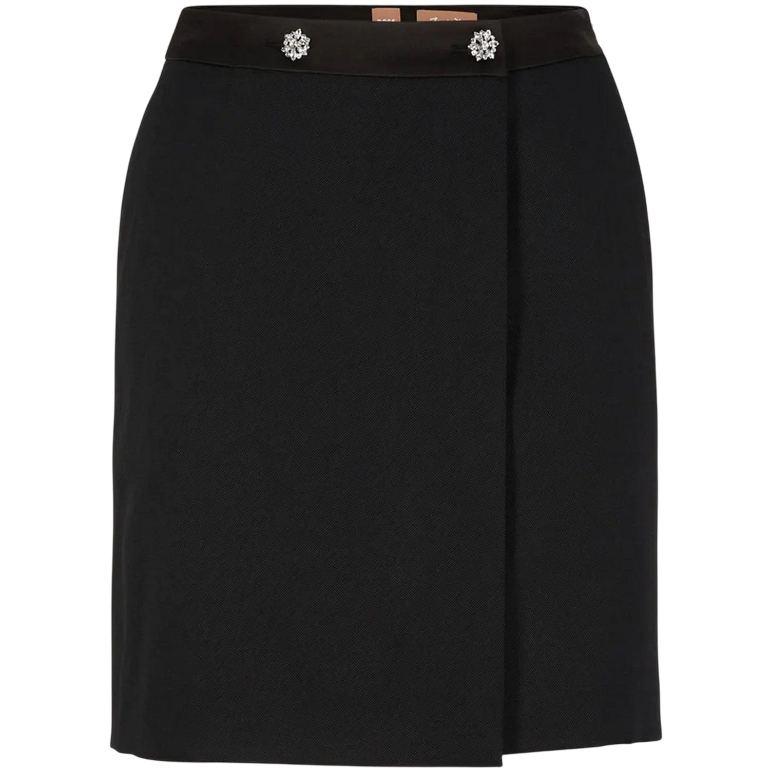 Black - Front - Boss Womens-Ladies Vittora Pencil Skirt