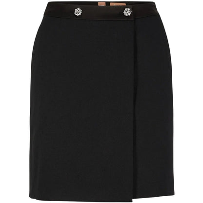 Black - Front - Boss Womens-Ladies Vittora Pencil Skirt