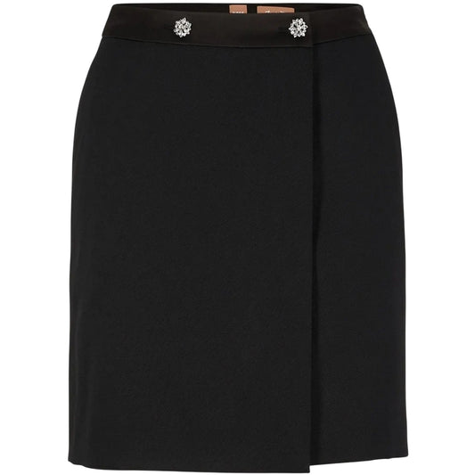 Black - Front - Boss Womens-Ladies Vittora Pencil Skirt
