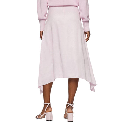 Pink - Back - Hugo Boss Womens-Ladies Vicina Plain Skirt