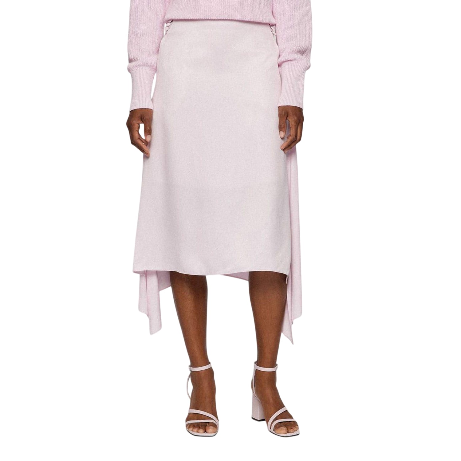 Pink - Side - Hugo Boss Womens-Ladies Vicina Plain Skirt