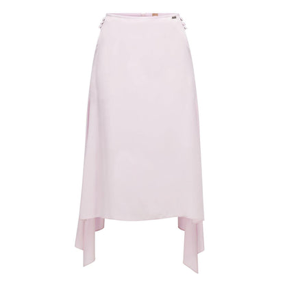 Pink - Front - Hugo Boss Womens-Ladies Vicina Plain Skirt