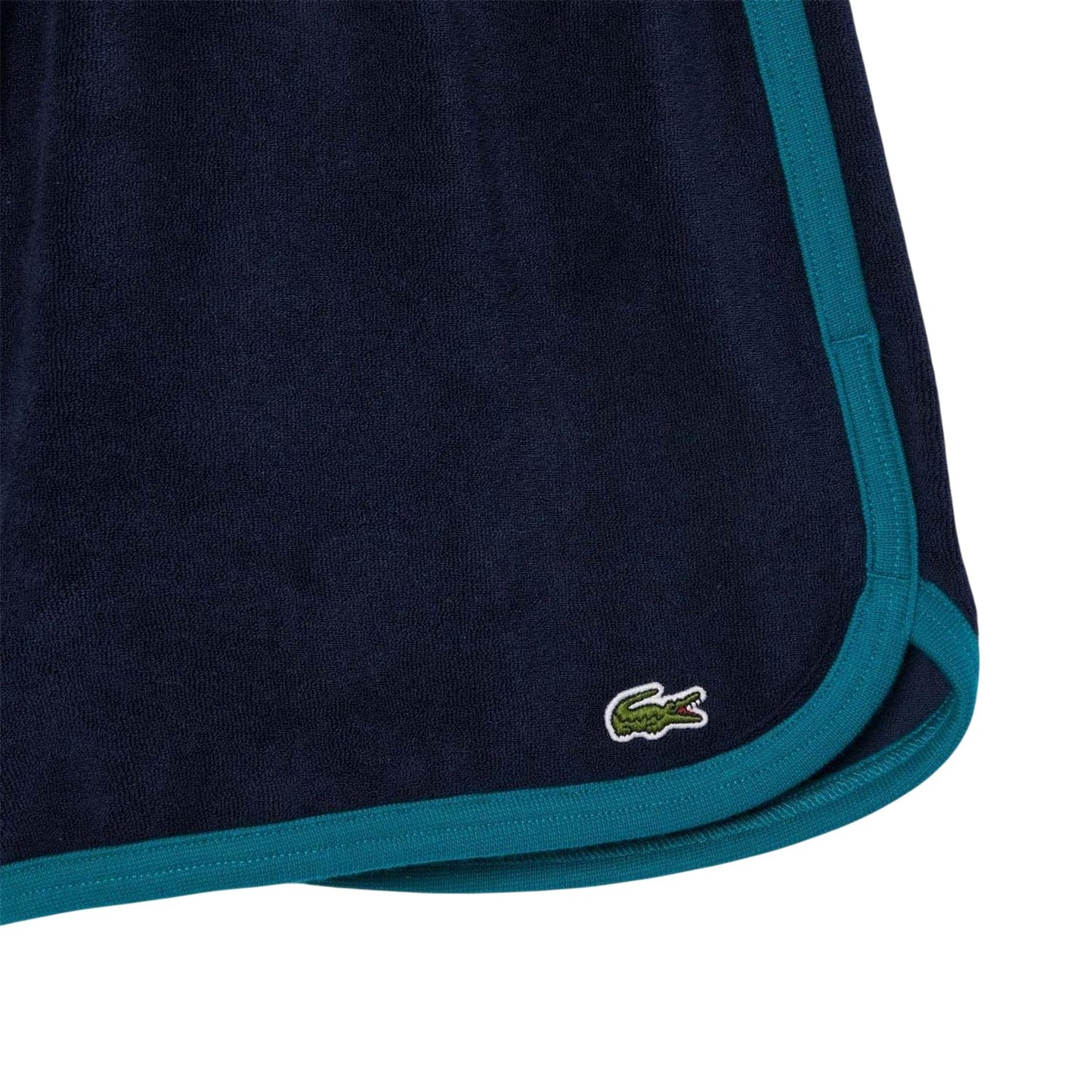 Blue - Lifestyle - Lacoste Womens-Ladies Terrycloth Contrast Shorts