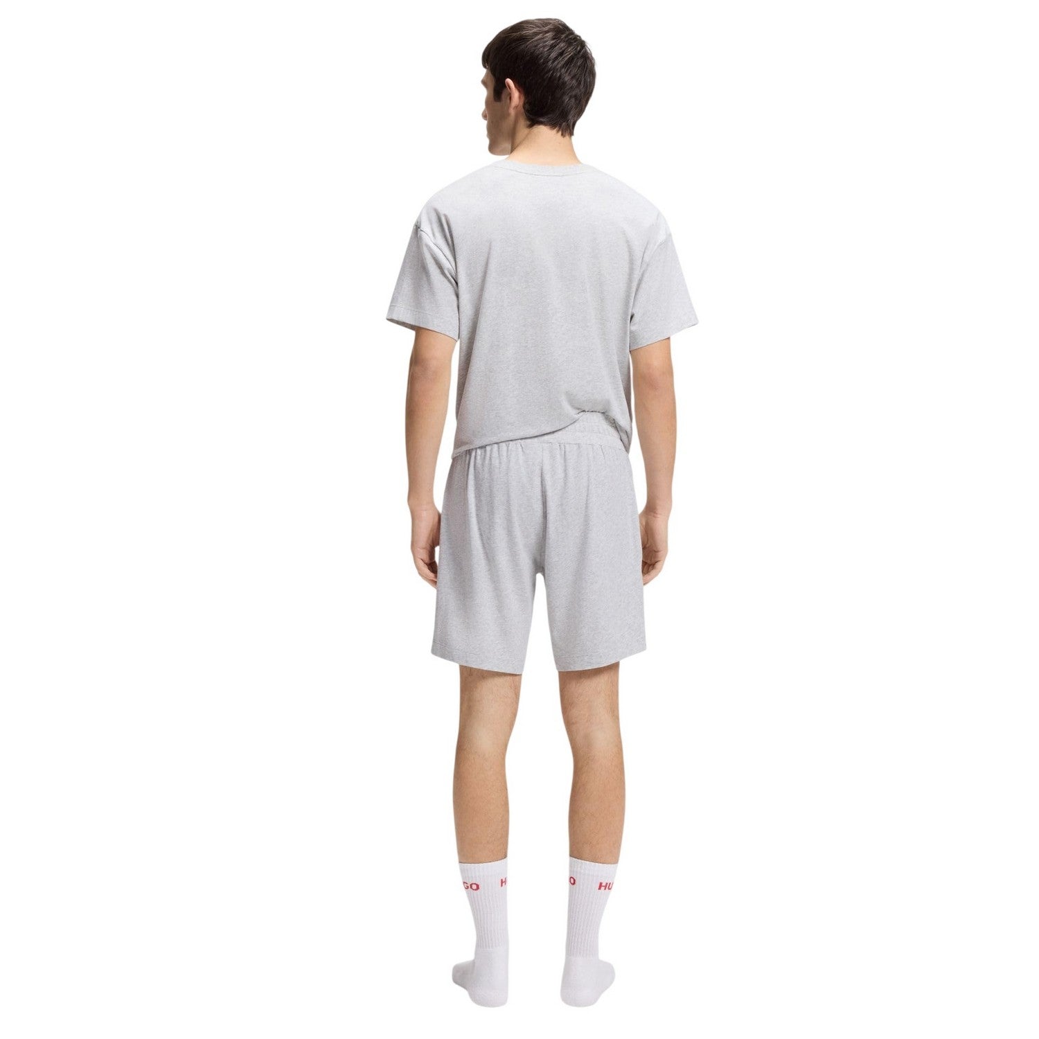 Light Grey - Back - Hugo Mens Laze Shorts
