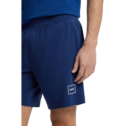 Medium Blue - Side - Hugo Mens Laze Shorts