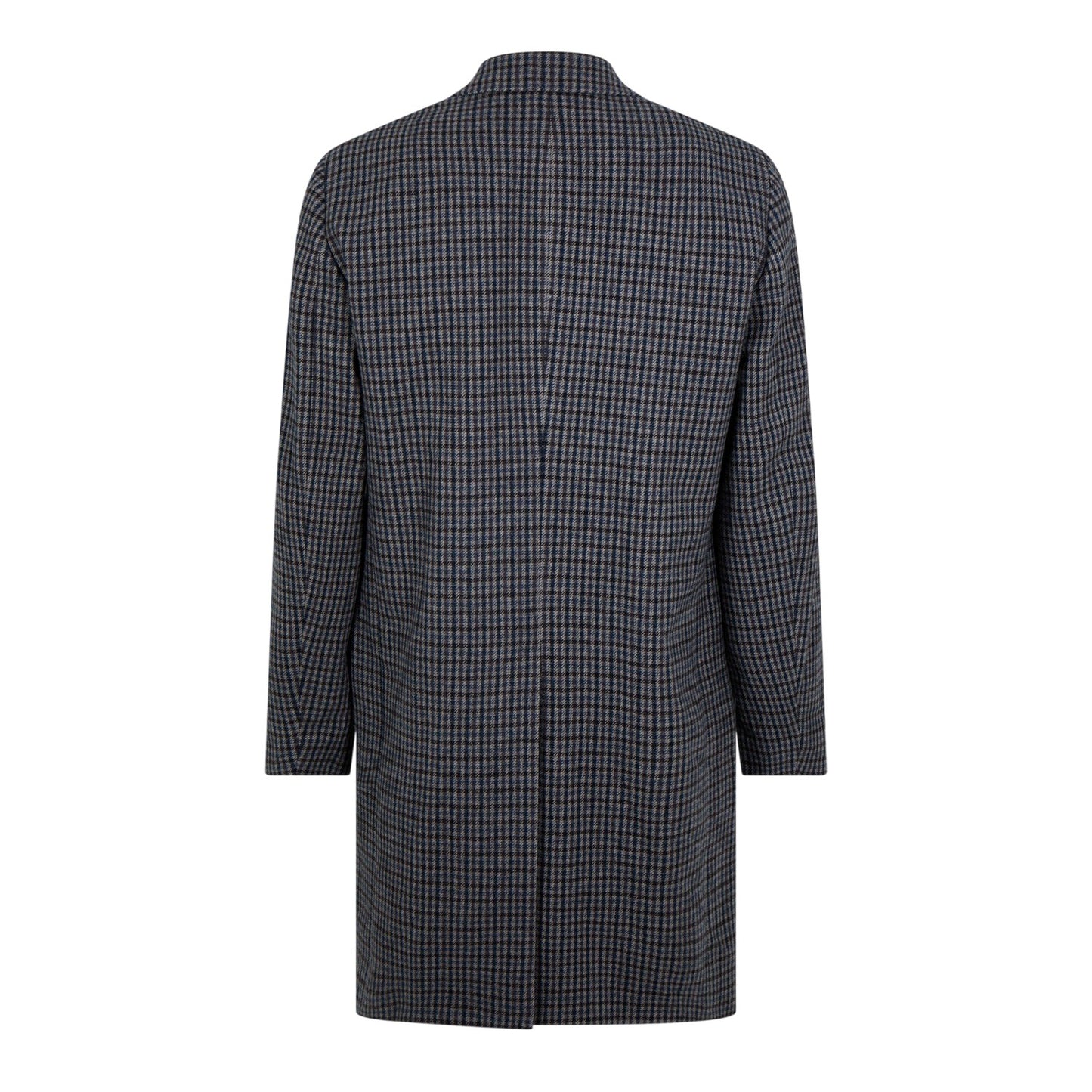 Grey - Back - Lacoste Mens Lapel Collar Trench Coat