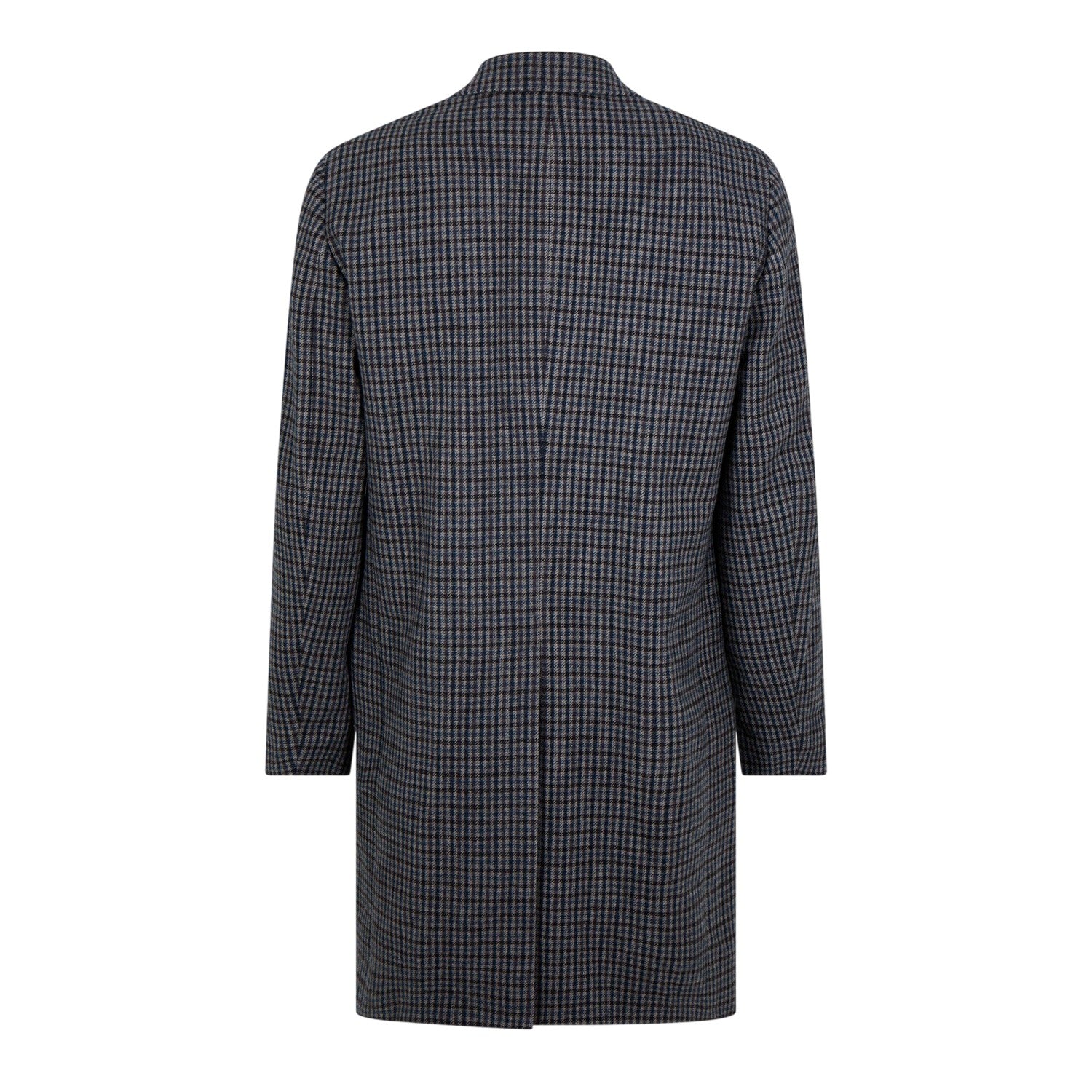 Grey - Back - Lacoste Mens Lapel Collar Trench Coat