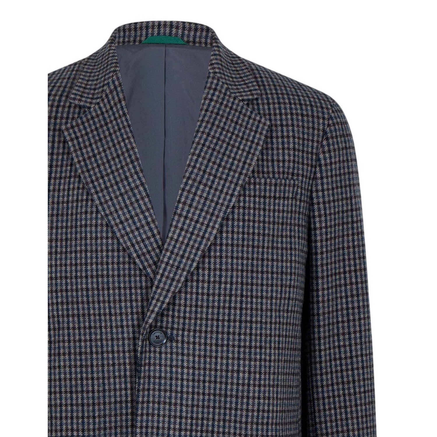 Grey - Side - Lacoste Mens Lapel Collar Trench Coat