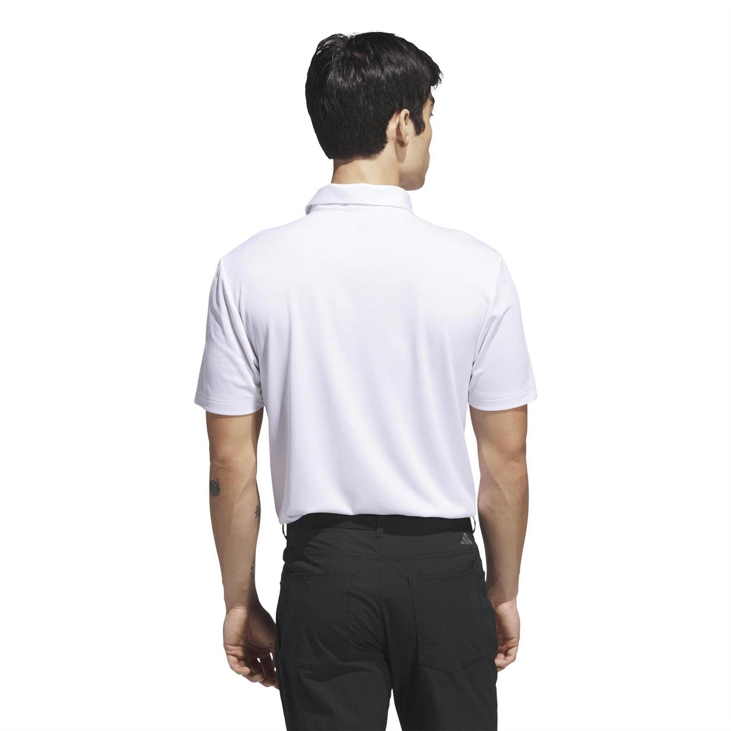 White - Back - Adidas Mens Performance Golf Polo Shirt
