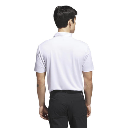 White - Back - Adidas Mens Performance Golf Polo Shirt
