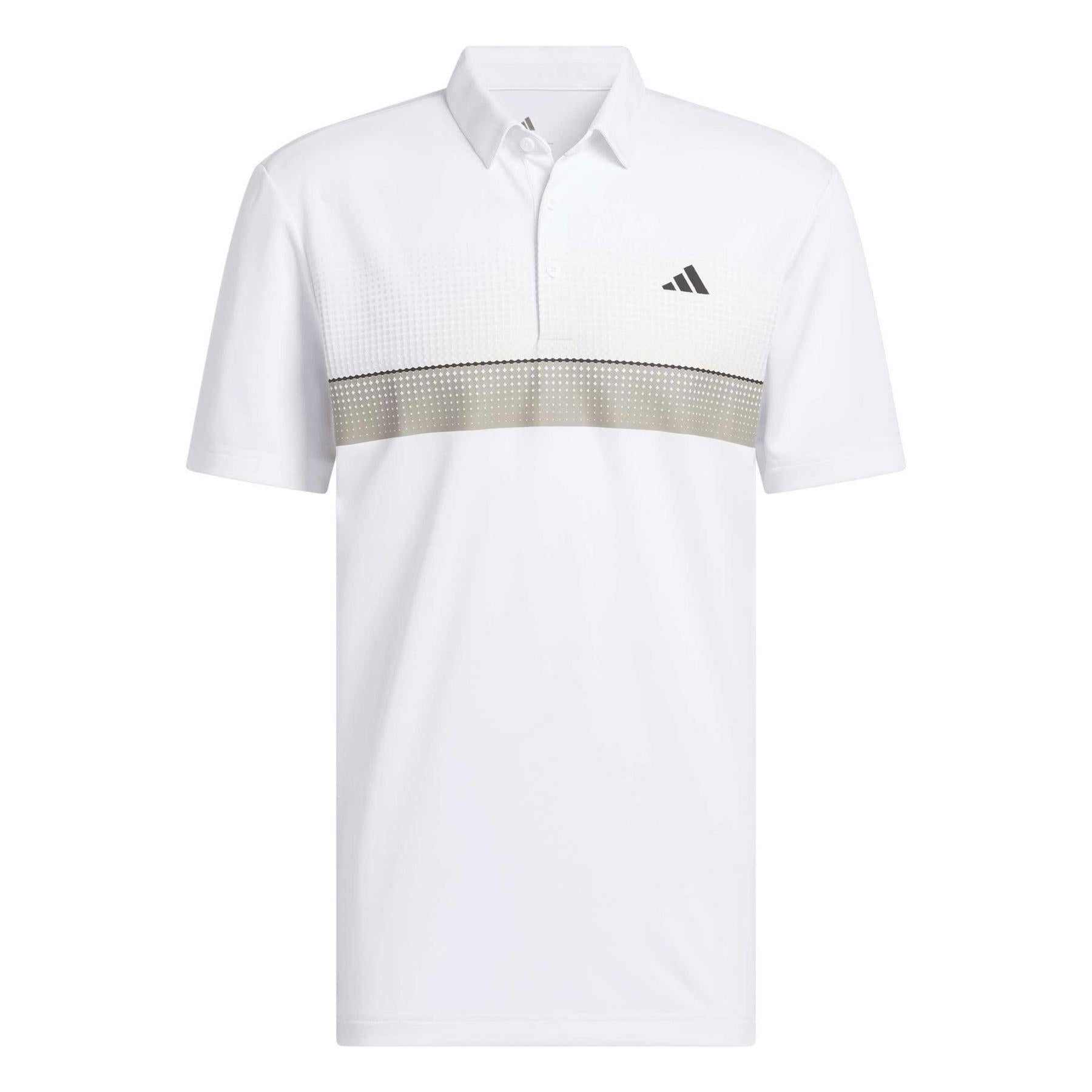 White - Front - Adidas Mens Performance Golf Polo Shirt