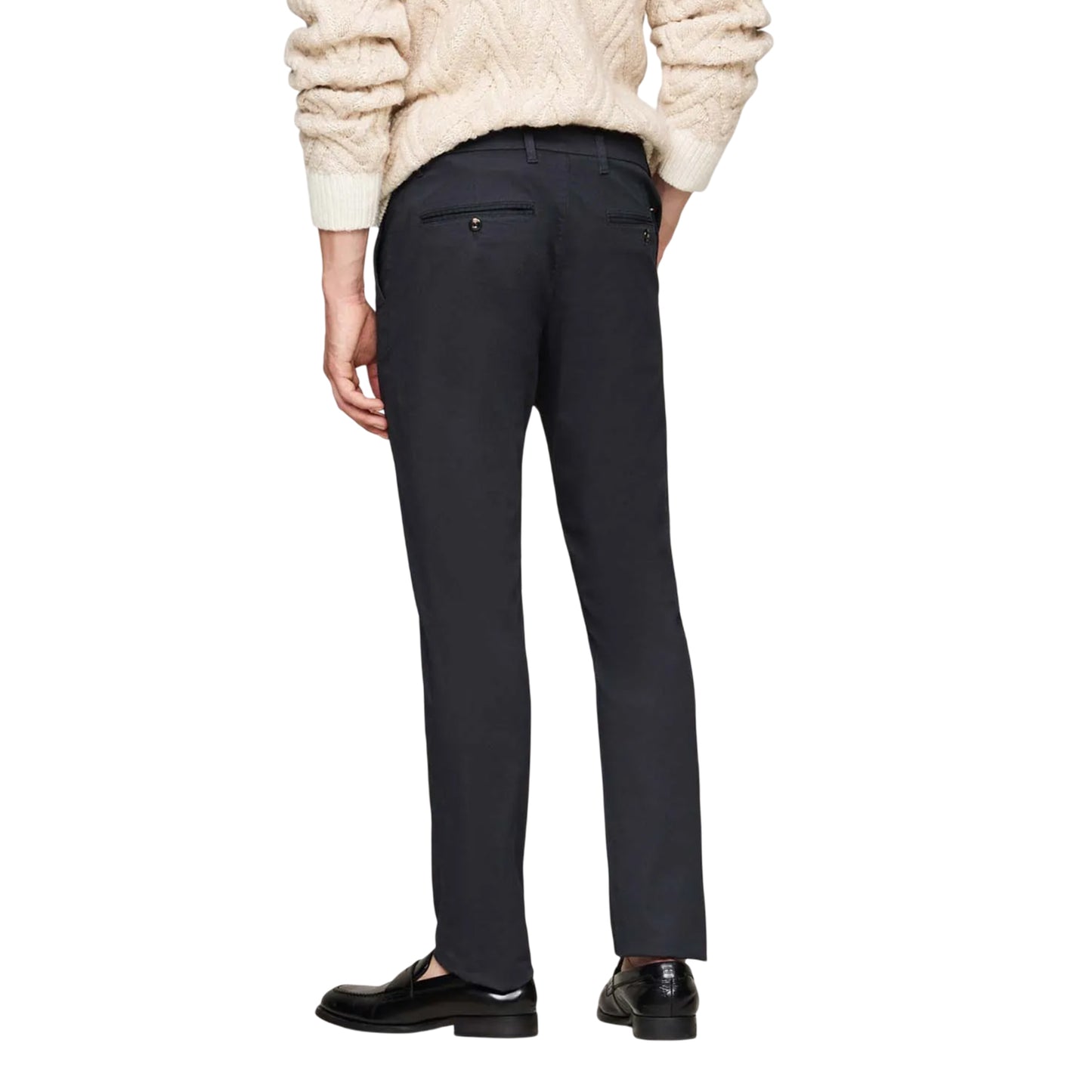 Blue - Back - Tommy Hilfiger Mens Bleecker Stretch Printed Slim Chinos