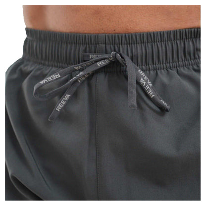Grey - Back - Reeva Mens Microfibre Shorts