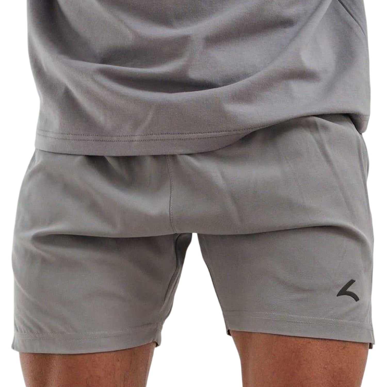 Light Grey - Back - Reeva Mens Microfibre Shorts