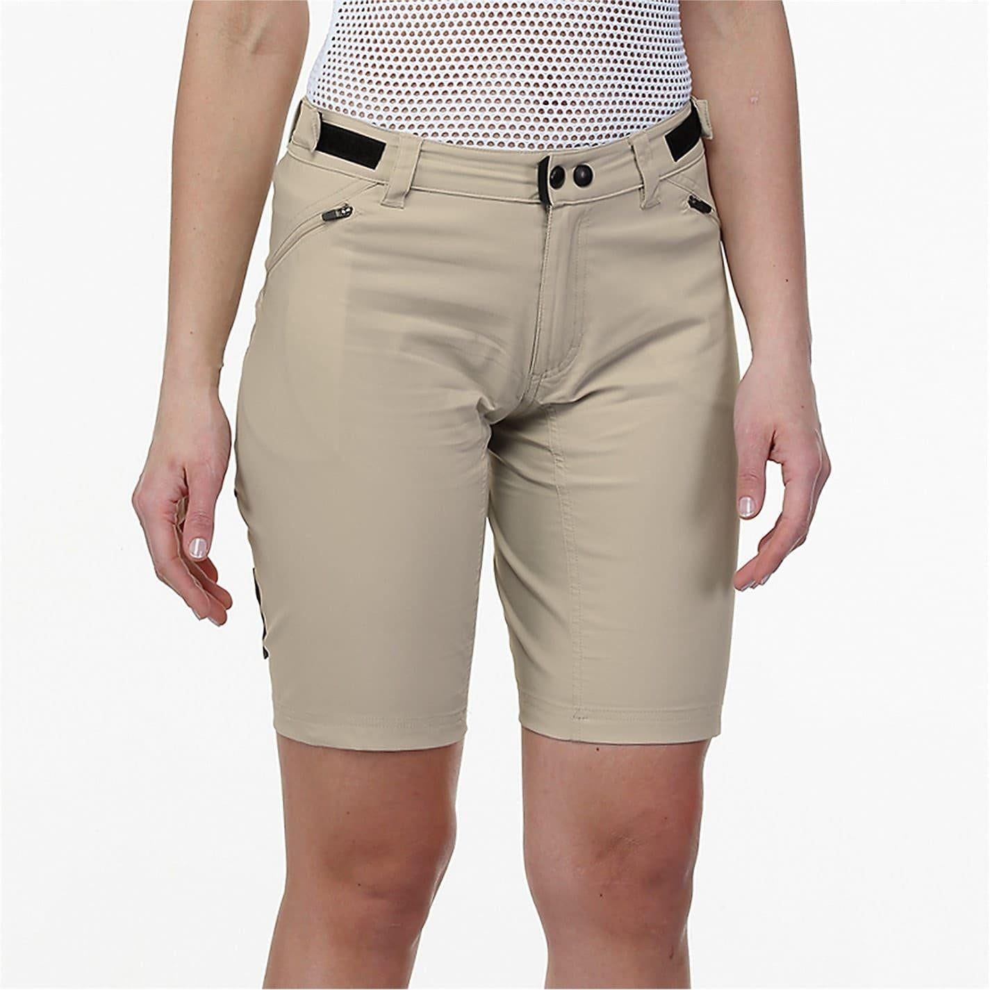 Beige - Side - Bicycle Line Womens-Ladies Imola Baggy Shorts