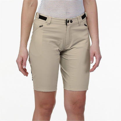 Beige - Side - Bicycle Line Womens-Ladies Imola Baggy Shorts