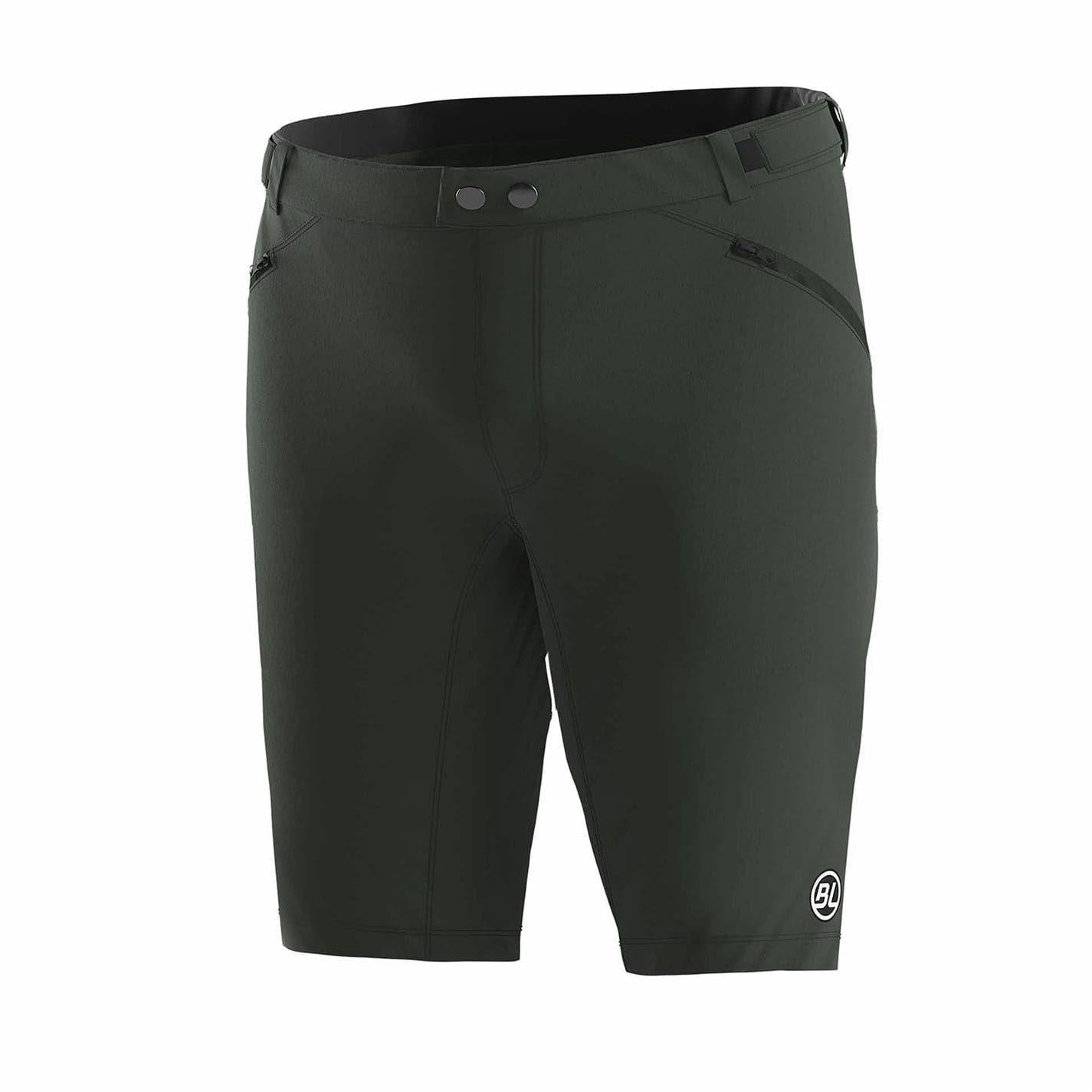 Dark Green - Front - Bicycle Line Womens-Ladies Imola Baggy Shorts