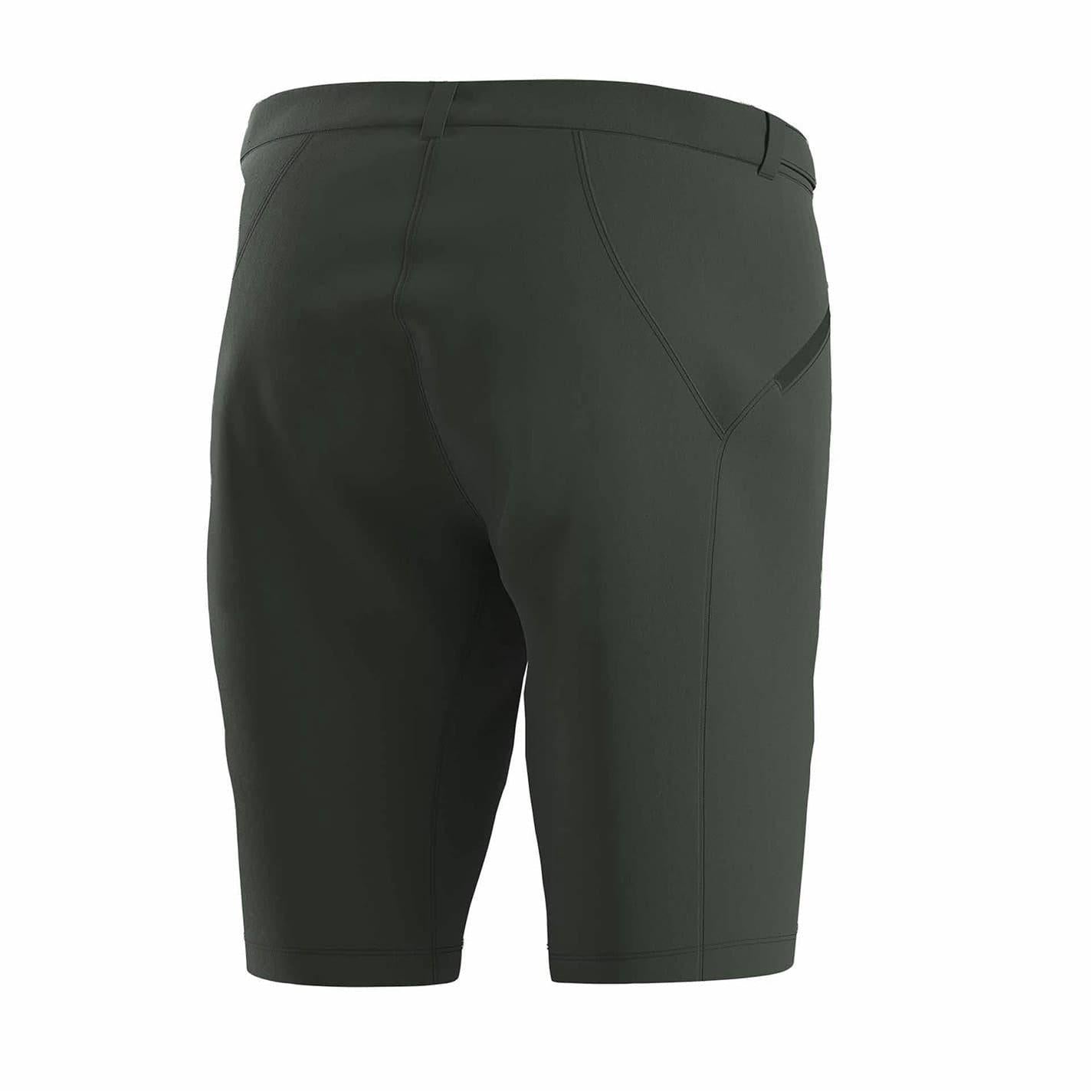 Dark Green - Back - Bicycle Line Womens-Ladies Imola Baggy Shorts