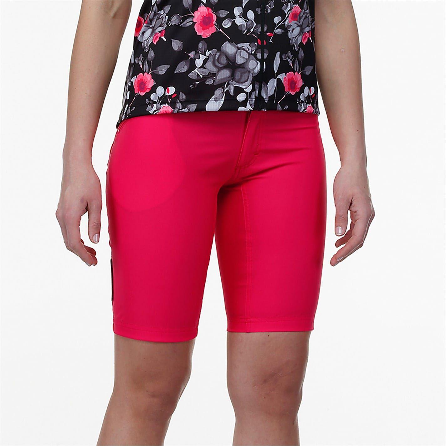 Fuchsia - Side - Bicycle Line Womens-Ladies Imola Baggy Shorts
