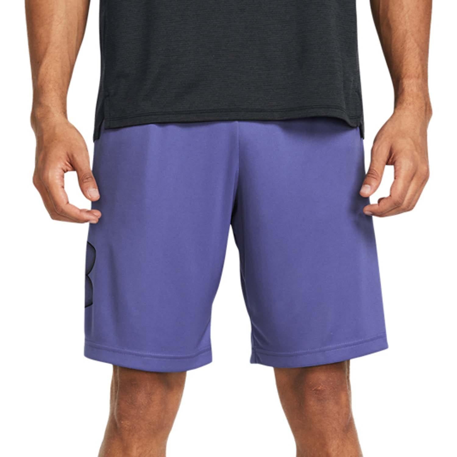 Purple - Side - Under Armour Mens Tech Graphic Shorts
