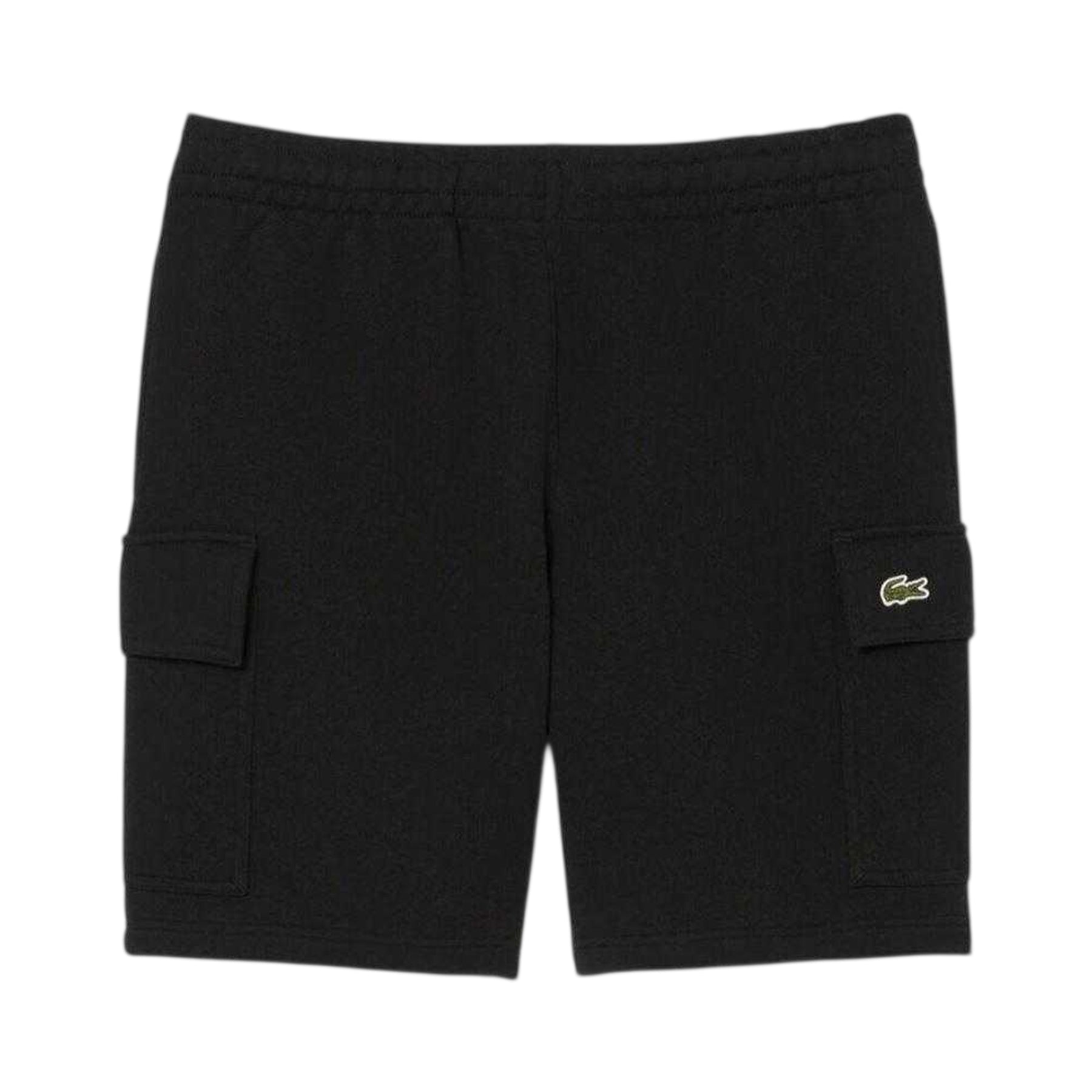 Black - Front - Lacoste Mens Cotton Cargo Shorts