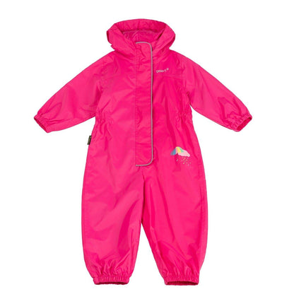 Pink - Front - Gelert Childrens-Kids Waterproof Rain Suit