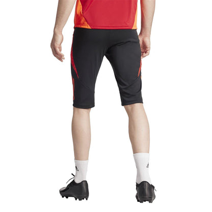 Black-Solar Red - Back - Adidas Mens Tiro 24 Football Shorts
