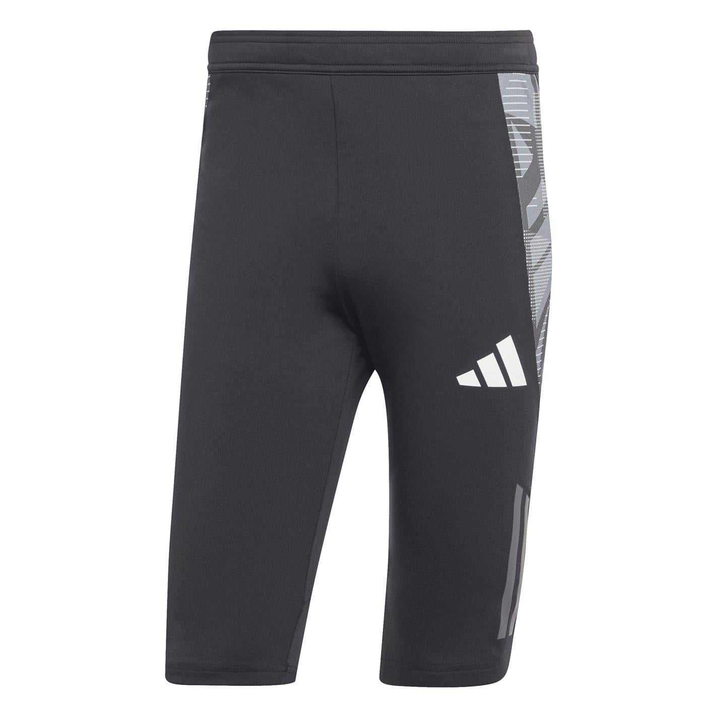 Black-Dark Grey - Front - Adidas Mens Tiro 24 Football Shorts