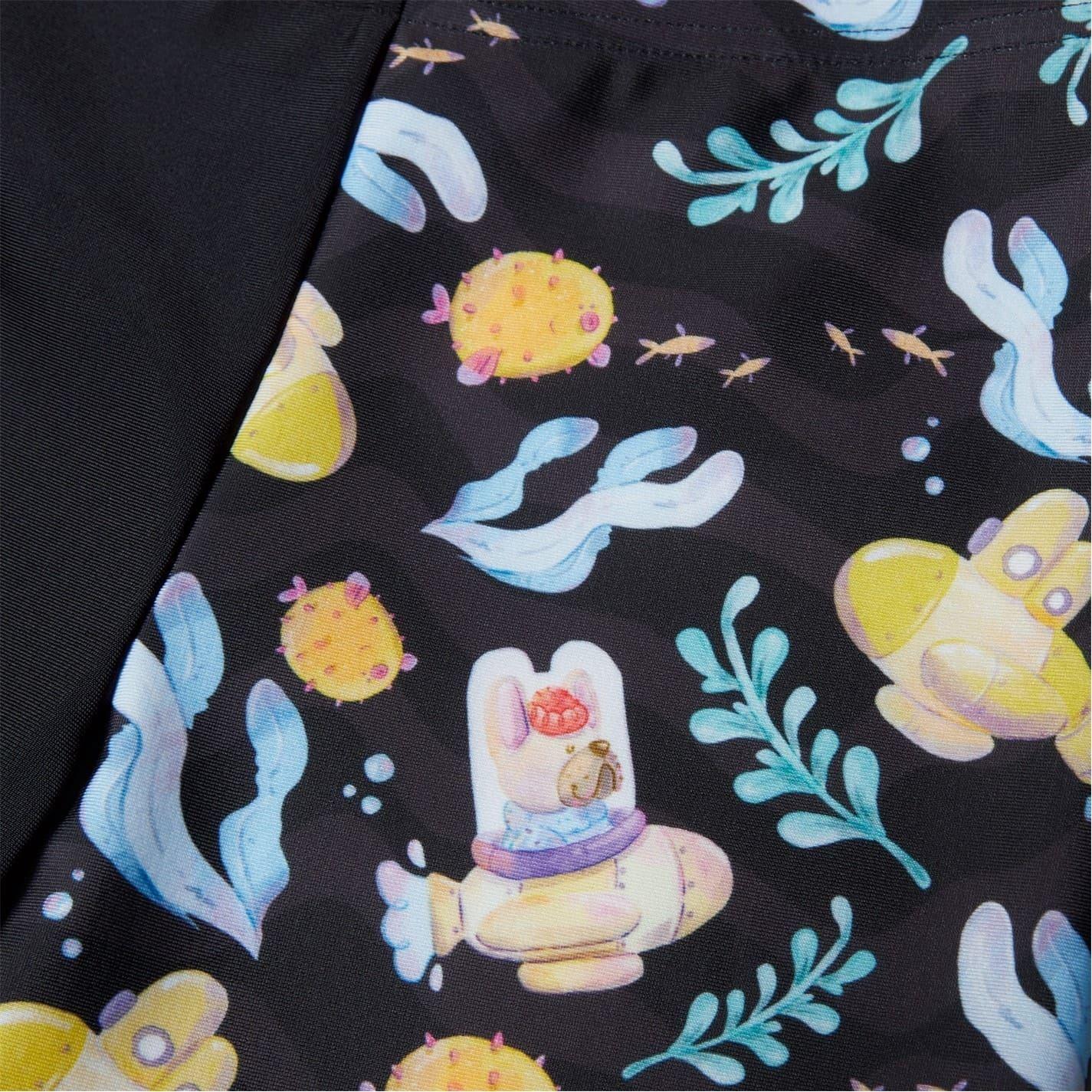 Black-Yellow - Lifestyle - Speedo Boys Printed All-Over Print Jammer Shorts