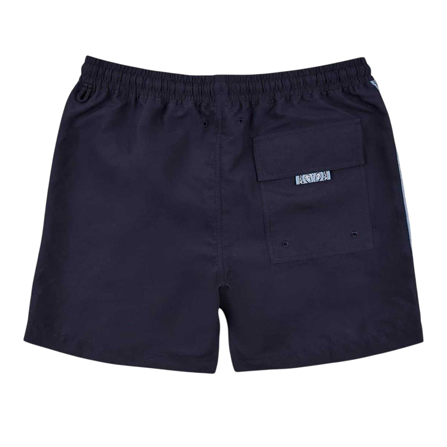 Navy - Back - Pretty Green Mens Paisley Swim Shorts