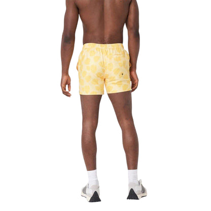 Stone - Back - Native Youth Mens Floral Pattern Modern Swimming Swim Shorts